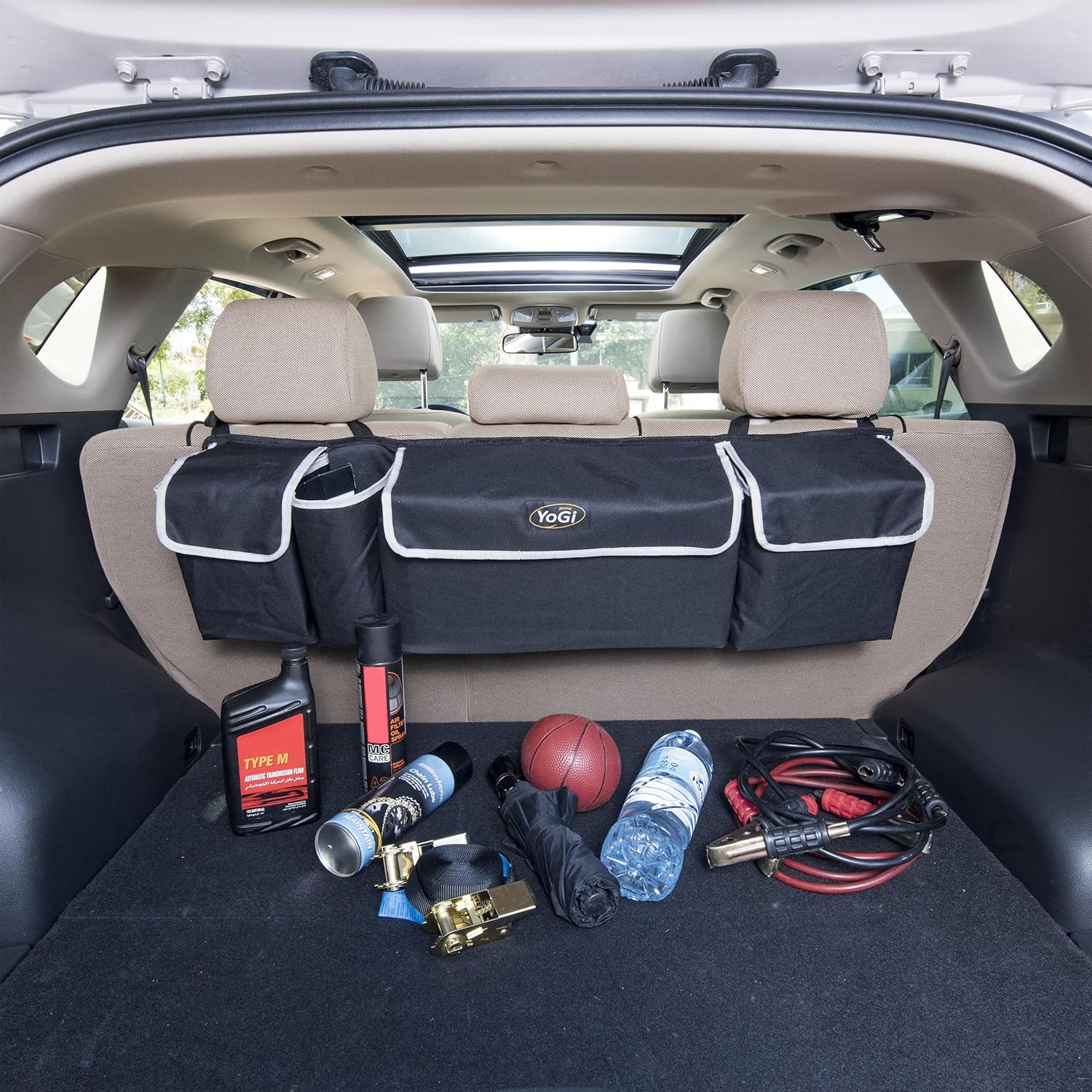 Trunk Organizer for Suv | Hanging Trunk Organizer, Cars Trunk Organizers | Waterproof, 4 Pocket Backseat Storage