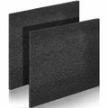 2 Pcs Polyethylene Foam Block, 12" X 10" X 0.5", Black