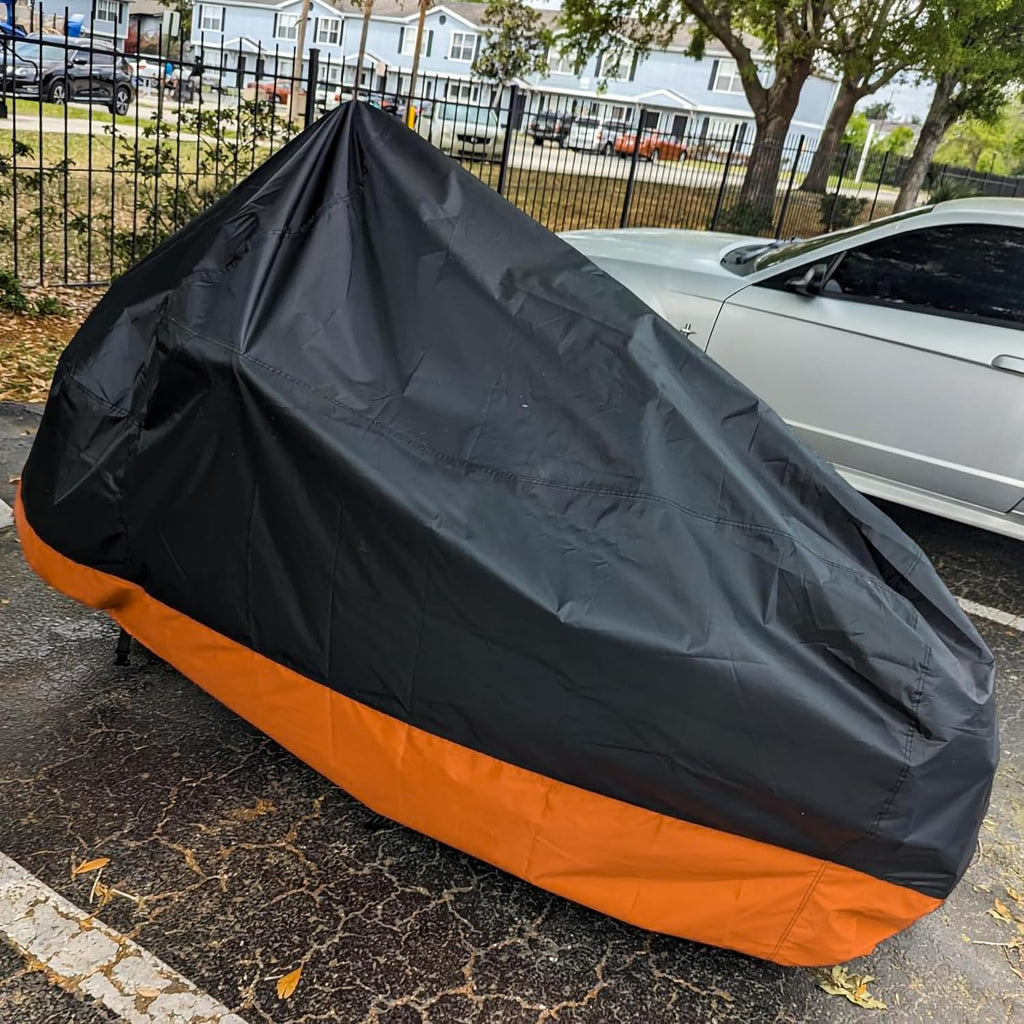 Motorcycle Cover XXXL Waterproof for Harley for Ultra Classic Davidson, Large for Street Glide for Electra for