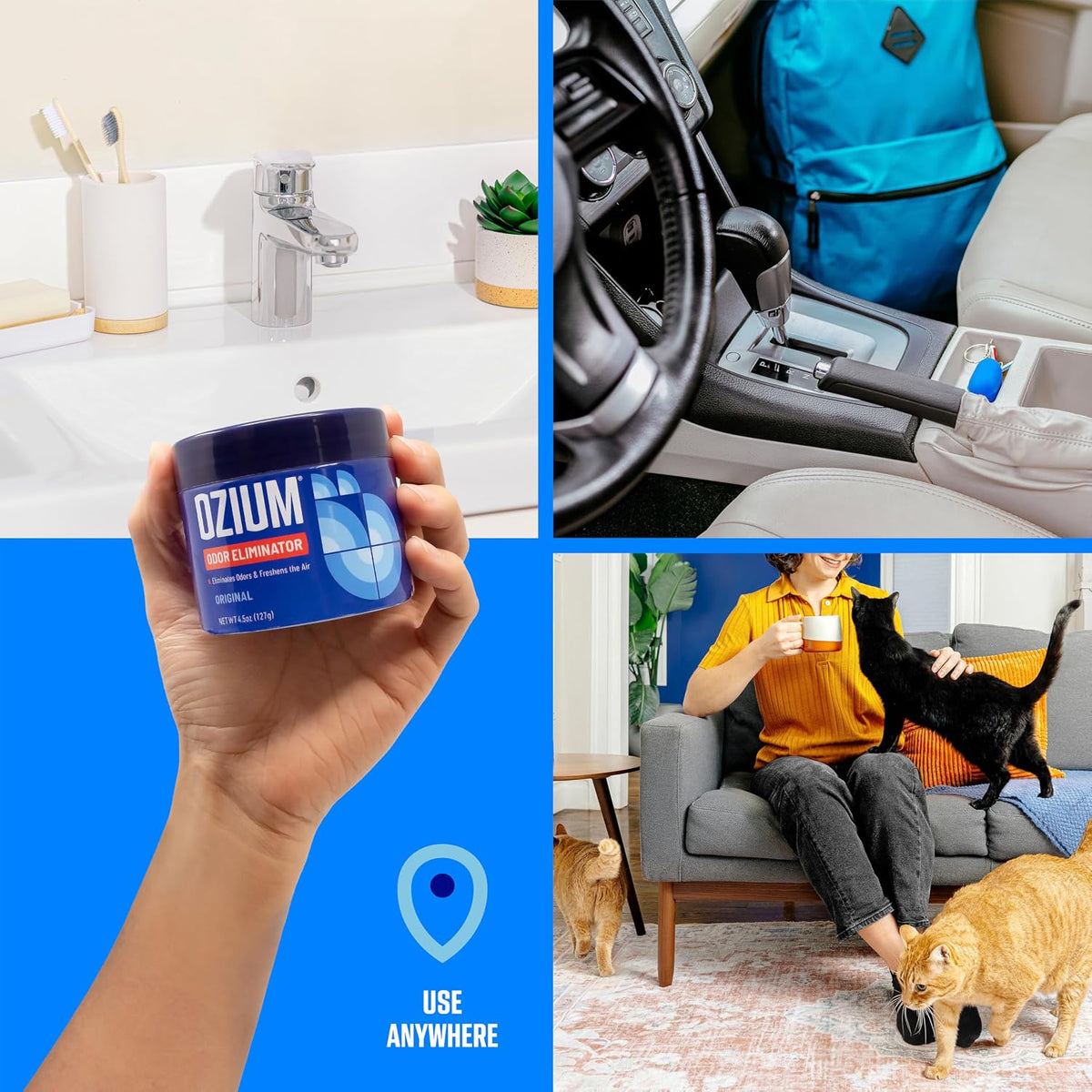 8 Oz. Odor Eliminating Gel, Air Freshener Alternative