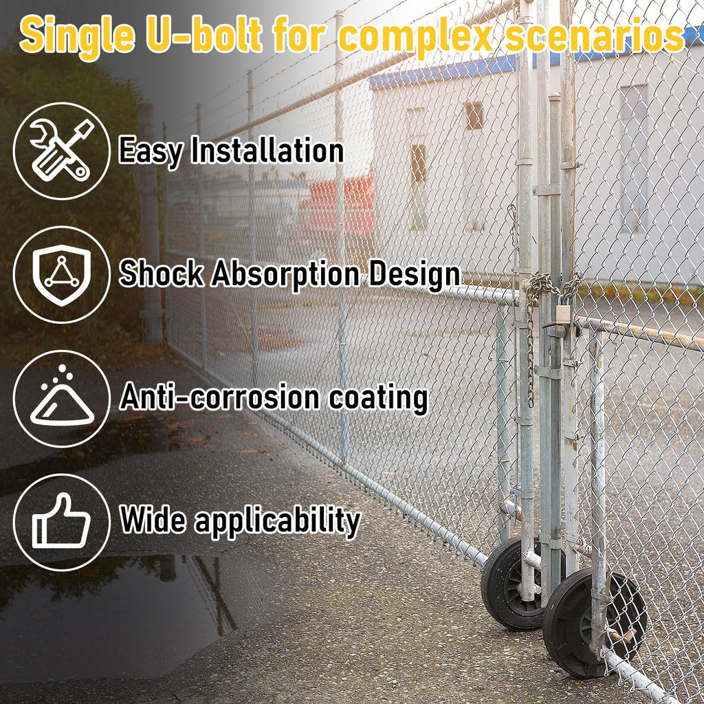 Blulu 2 Pcs Sliding Gate Rollers Chain Link Nylon Rolling Gate Track Wheel