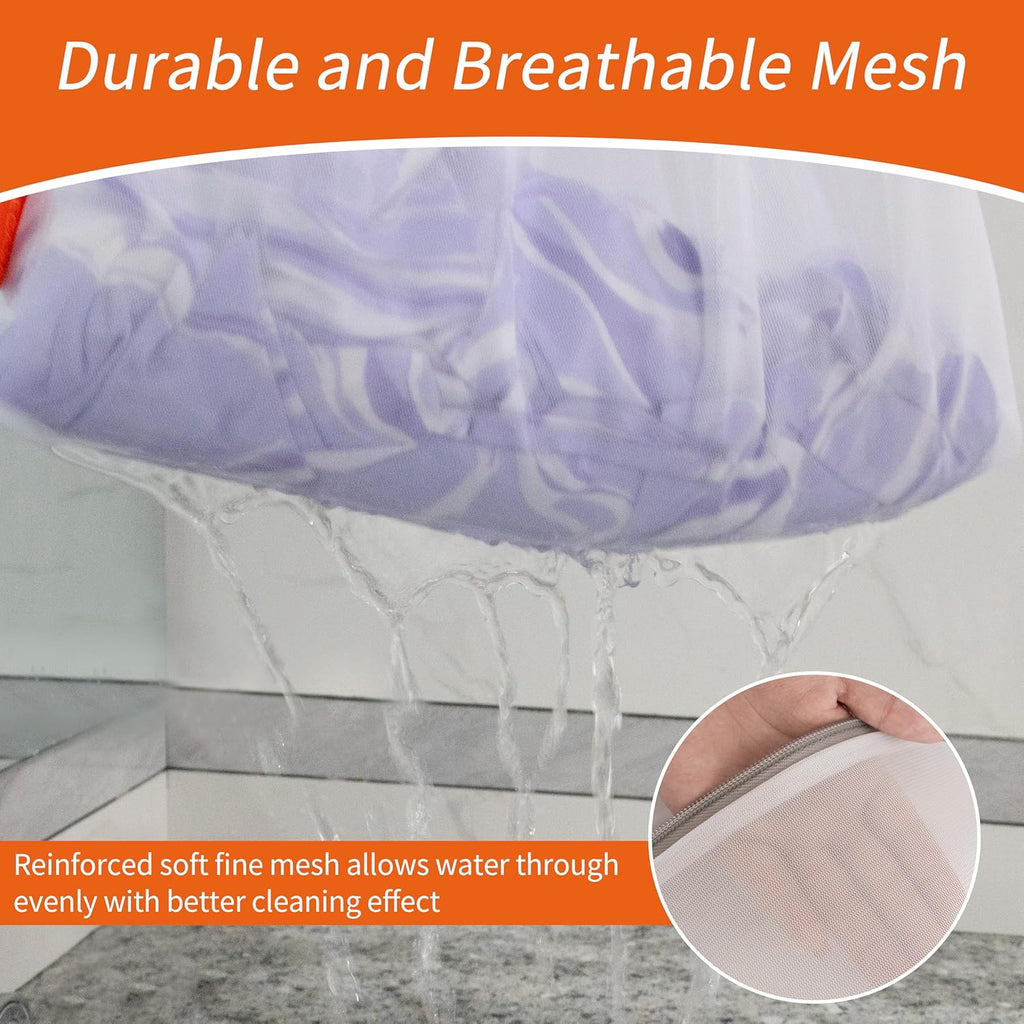 Mesh Laundry Bags 3 Pack (Large, Medium, Small) | Durable Zipper
