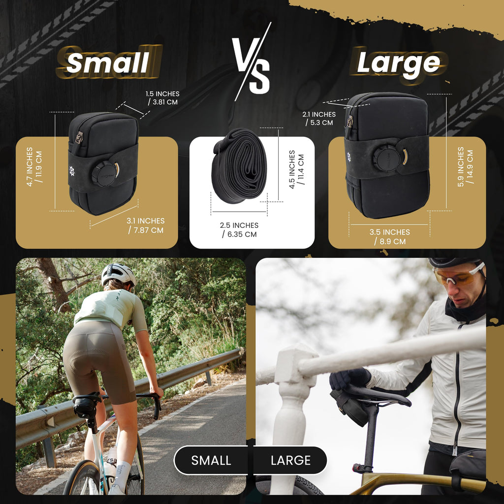 Falcon Magnetic Small Saddle Bag (Black, Extra Small)