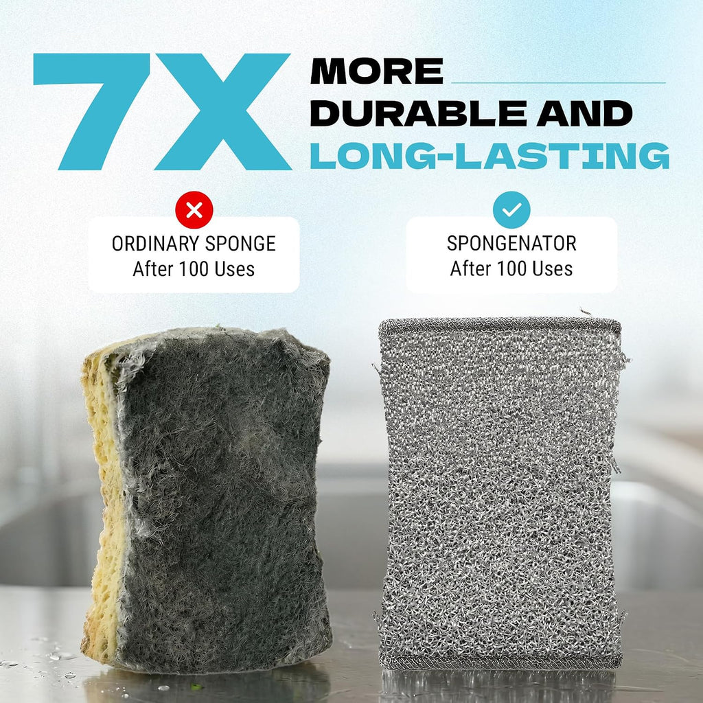 Kitchen Sponges for Dishes, Scouring Pads Non Scratch Scrubbers