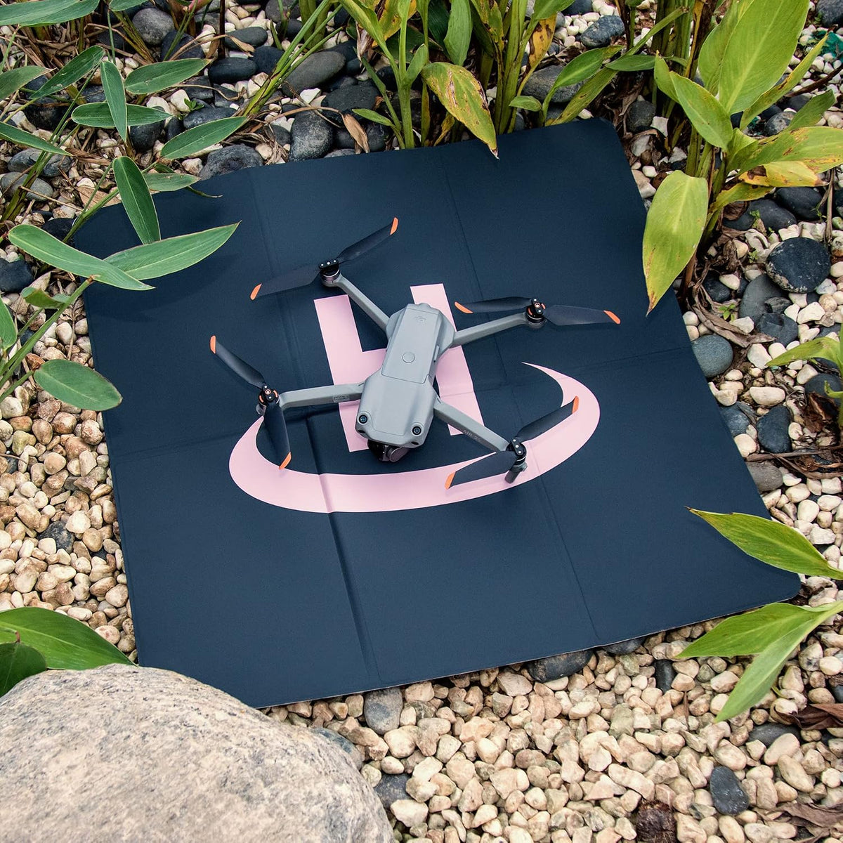 Drone Landing Pad - Weighted 25 inch(65cm) for DJI Mini 3 Pro, Mavic 3, Mavic Air 2/2S, DJI Mini 2, FPV Drone, Avata