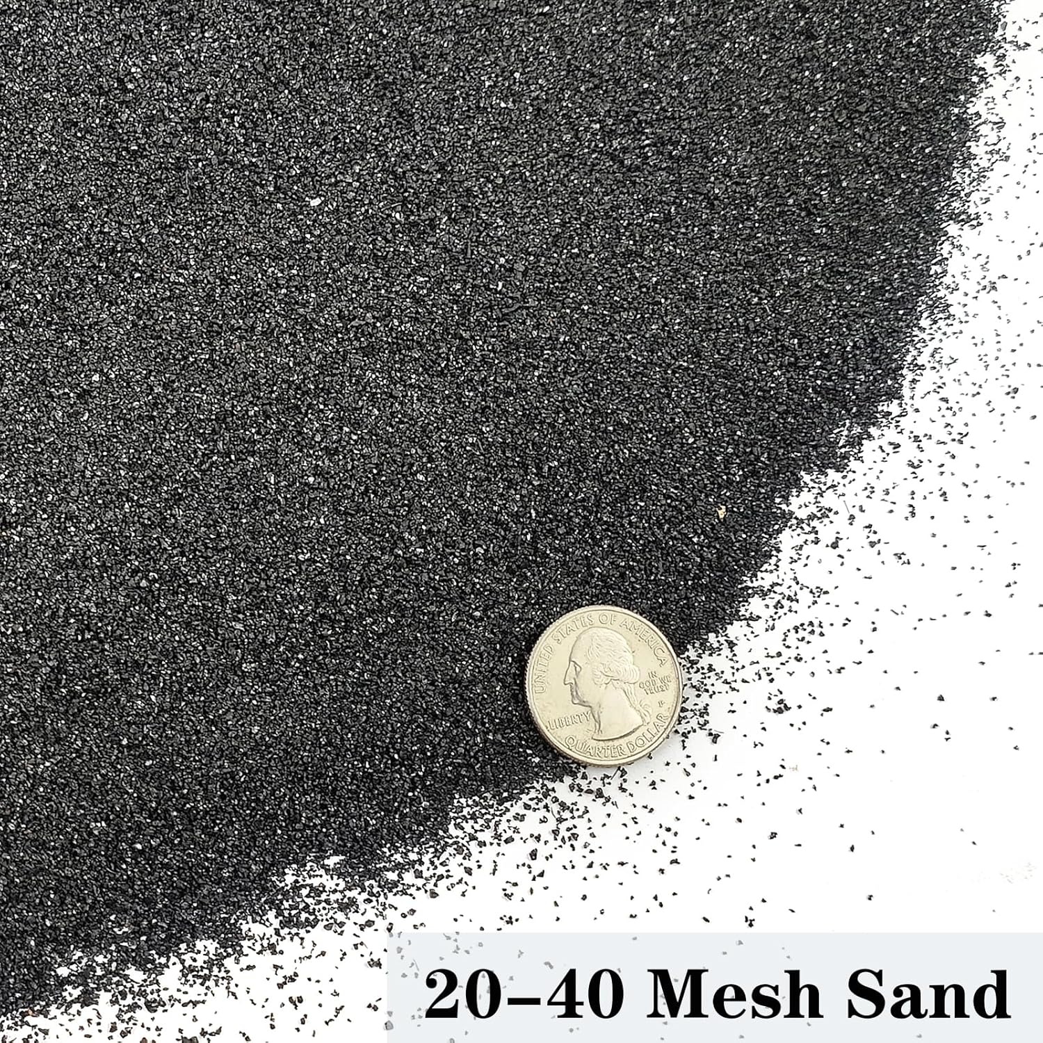 Aquarium Sand, 2lbs Black Fish Tank Sand, Aquarium Gravel Substrate