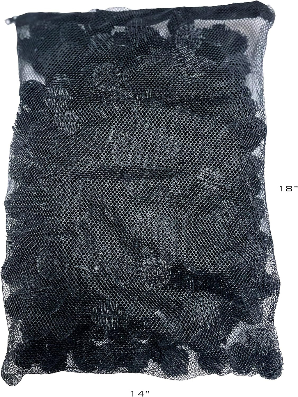 300 Count 1.5 Inch Large Bio Balls Filter Media - Includes 18x14 Mesh Bag with Easy Access Zipper - Perfect Bio Balls