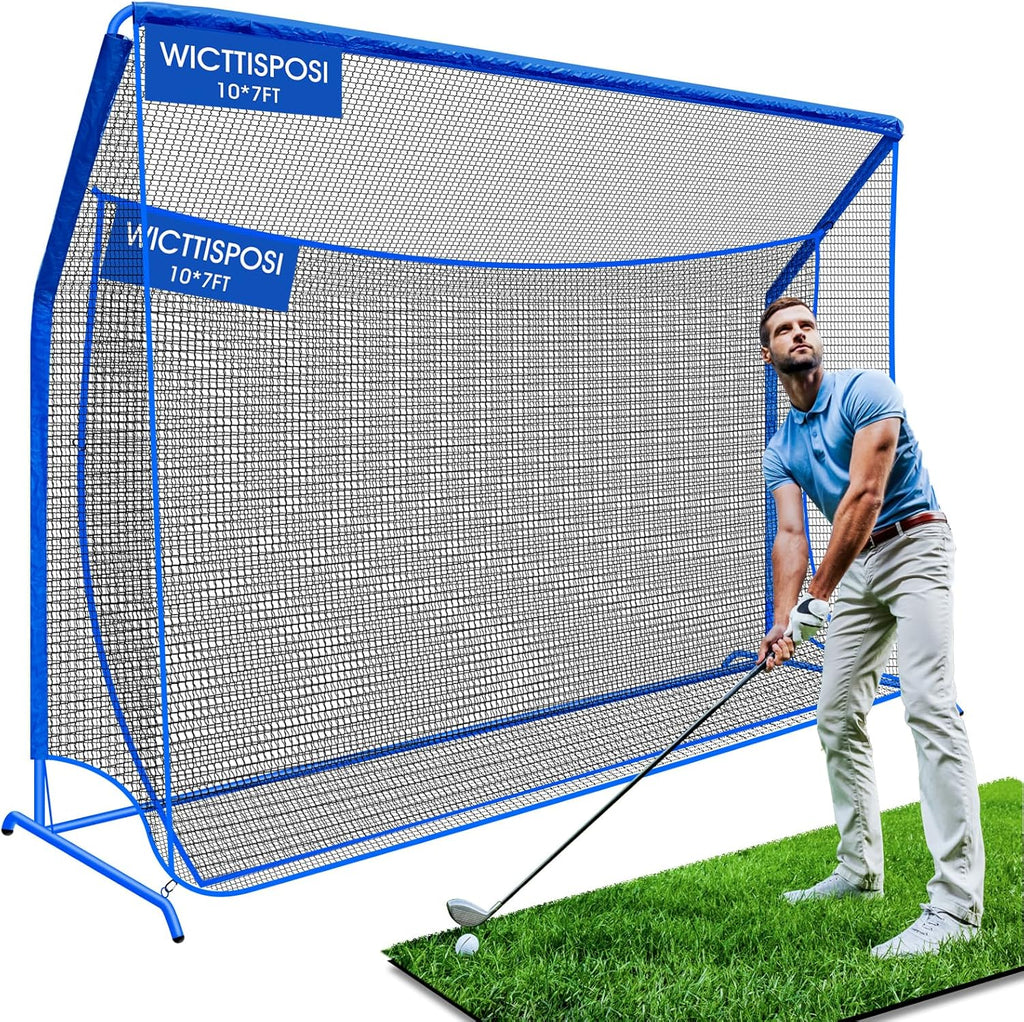 Golf Net with Extra Striking Net, Heavy Duty Golf Practice Hitting Net