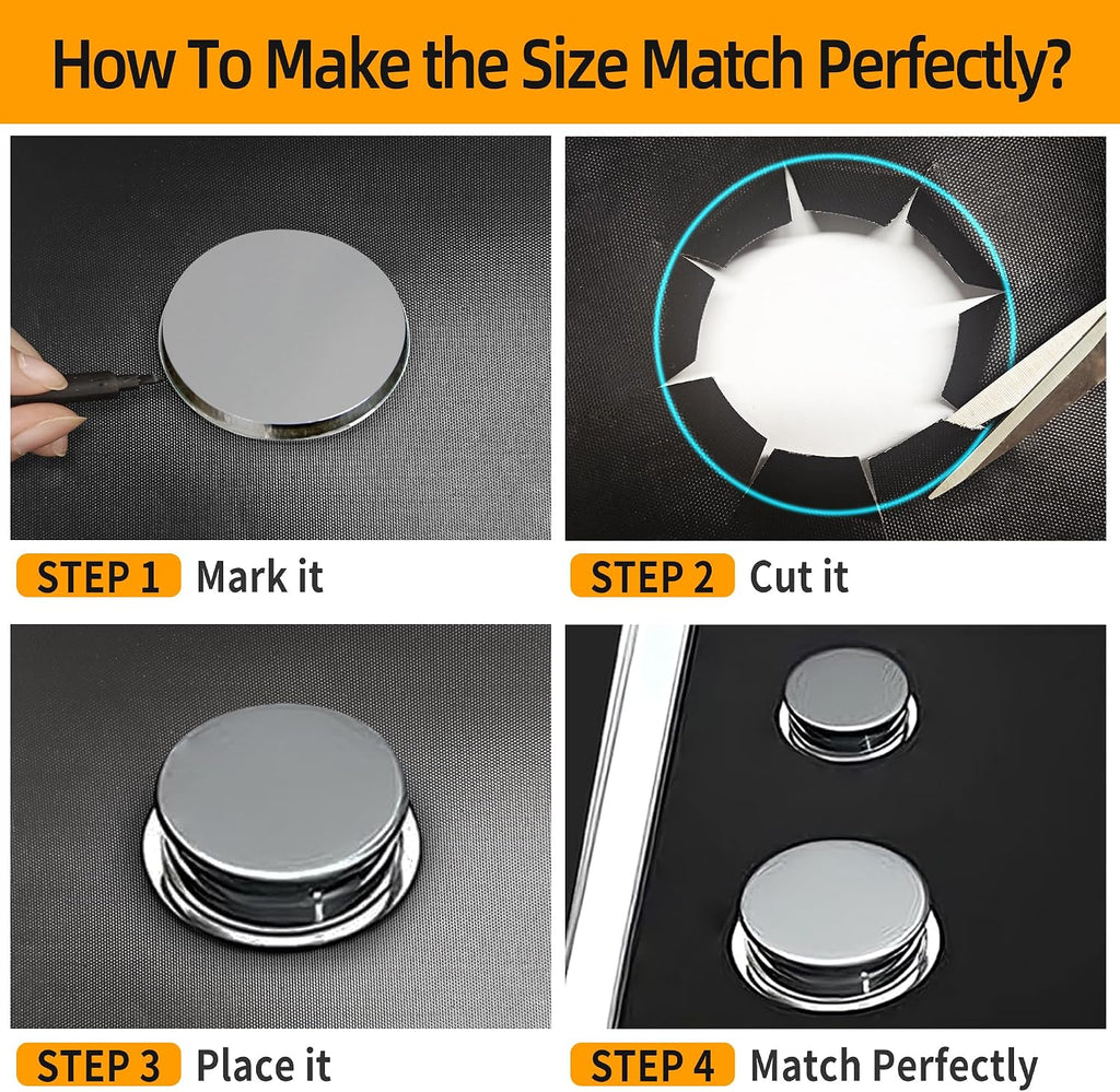 Reusable Stove Burner Top Cover for LG Gas Range, Model LGLDG4315 LRG4115 LRG4113 LDG4313, Non-Stick Washable Stove Top Cover Mat Protector, Gap Filler for Range Side Guard