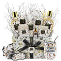 Luxury At-Home Spa Kit with Honey Almond Scent - Bath Gift Basket with Vit E-Rich Bath Essentials, Tumbler, Ear