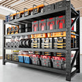 5000LBS Storage Shelves,71" W Garage Shelving Heavy Duty Metal Adjustable Garage Shelves, Shelving Units Industrial