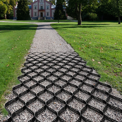 3'' Depth Ground Grid, 9x17 ft, High-Density HDPE Geo Cell