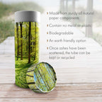 Eco Friendly Emerald Forest Biodegradable Cremation Urns - Adult Ashes Scattering Tube