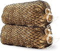 Bloomoak Slow Hay Net Feeder for Horses, Durable Soft Black PE 2/3 String Hay Bales Bags, Fit 36x18x18 to 47x25x17