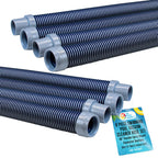 Pool Vacuum Hose, 8 Piece Pool Hose Set, 40" Blue Flexible
