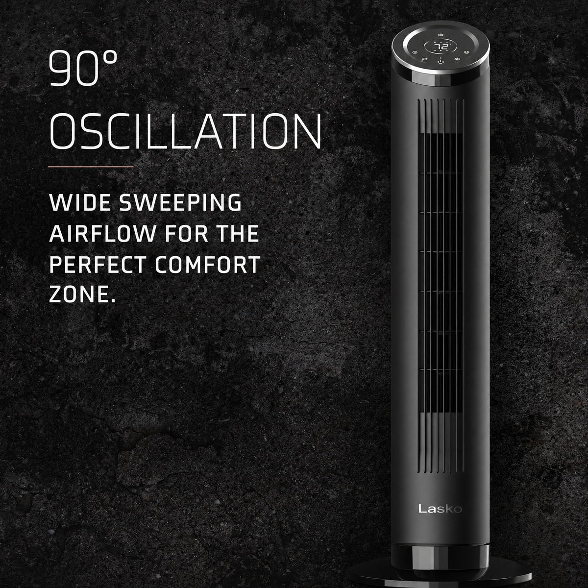 Ascend Quiet 29 dBA Tower Fan with Remote - 36" - OST100 - Black