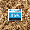 MagicWater Crinkle Cut Paper for Gift Baskets - 5LB - Kraft