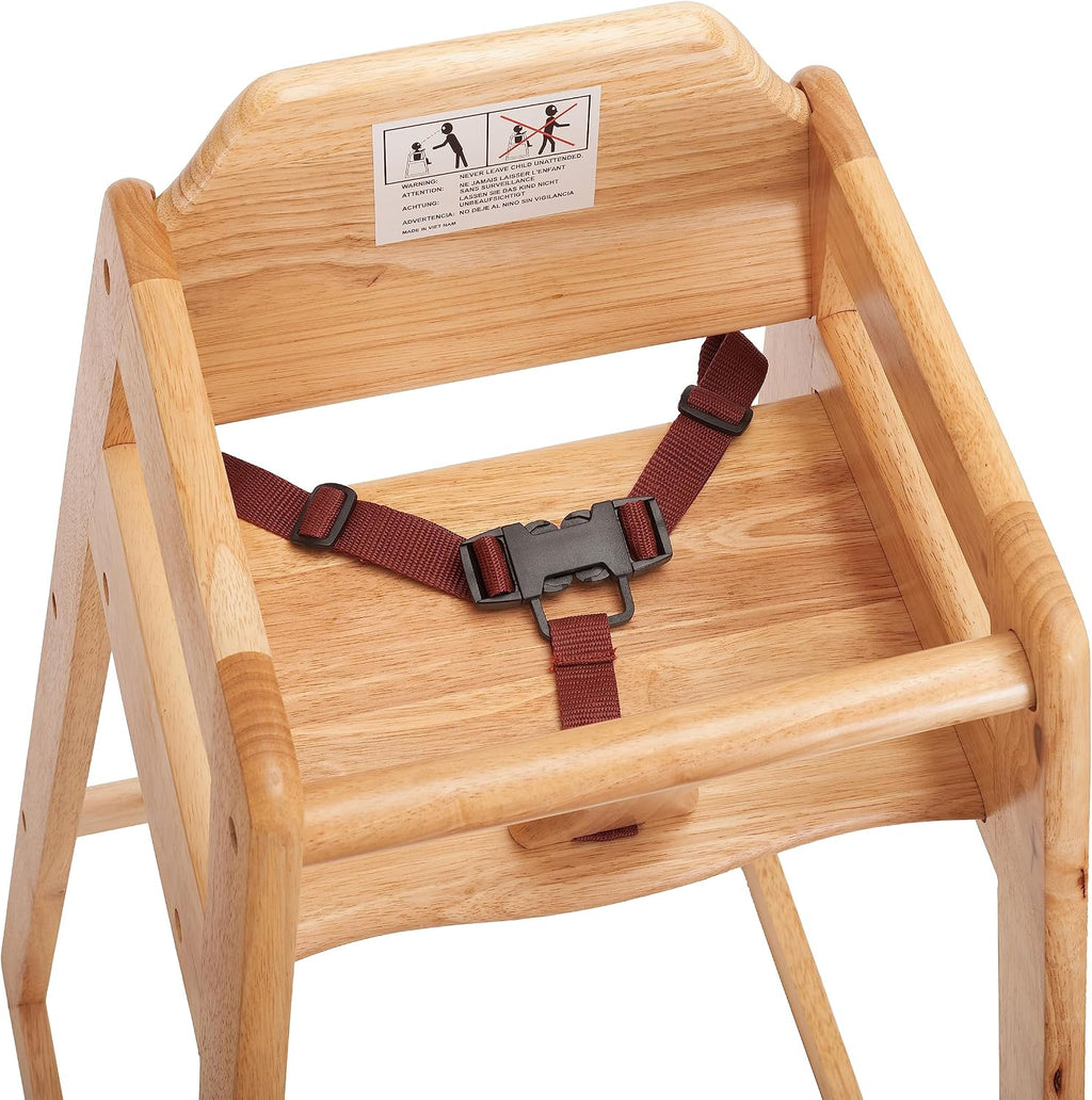 Hight Quality, Seating Ready-to-Assemble Restaurant Wood Bar Height High Chair, Baby Highchairs, Durable Dining