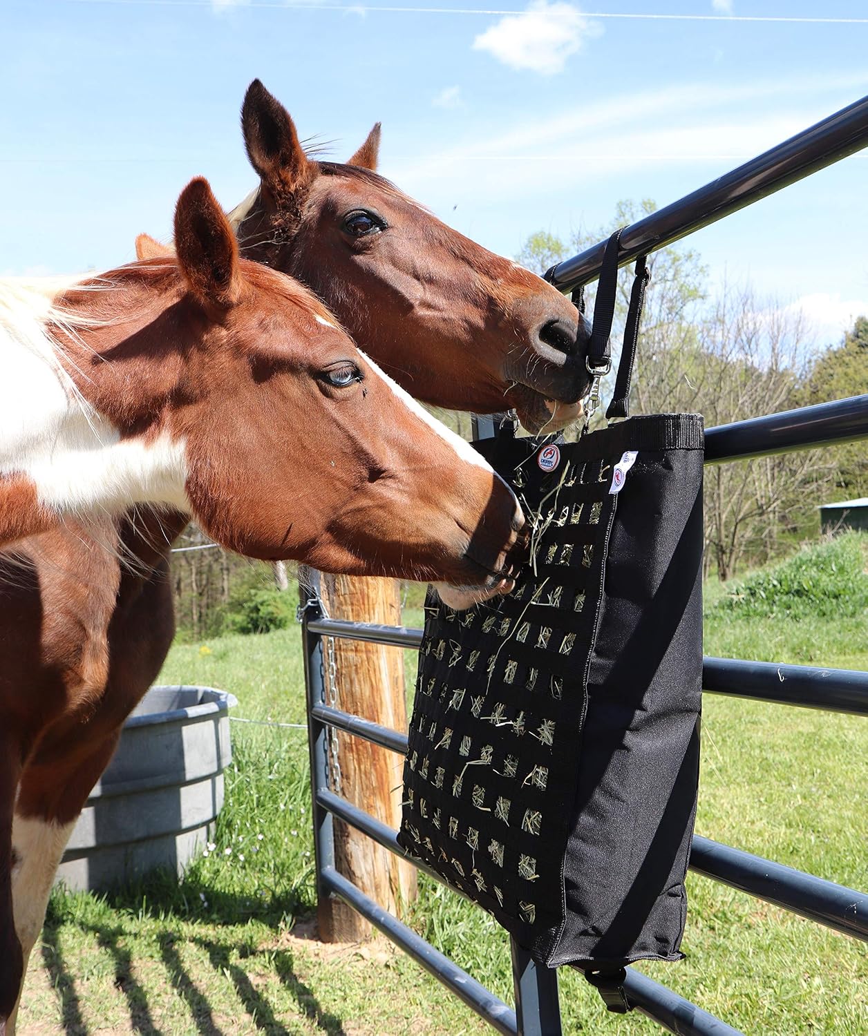 Ultra Slow Feeder Horse Hay Bag with Super Tough Bottom and 6 Month Warranty