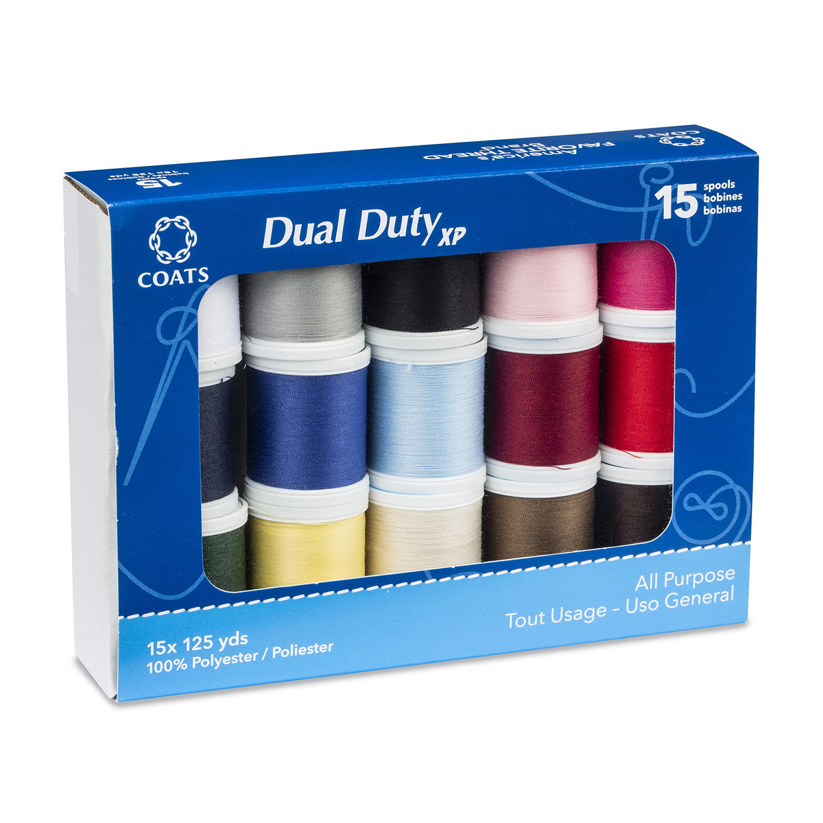 Coats Dual Duty XP General Purpose Thread Box 15/Pkg