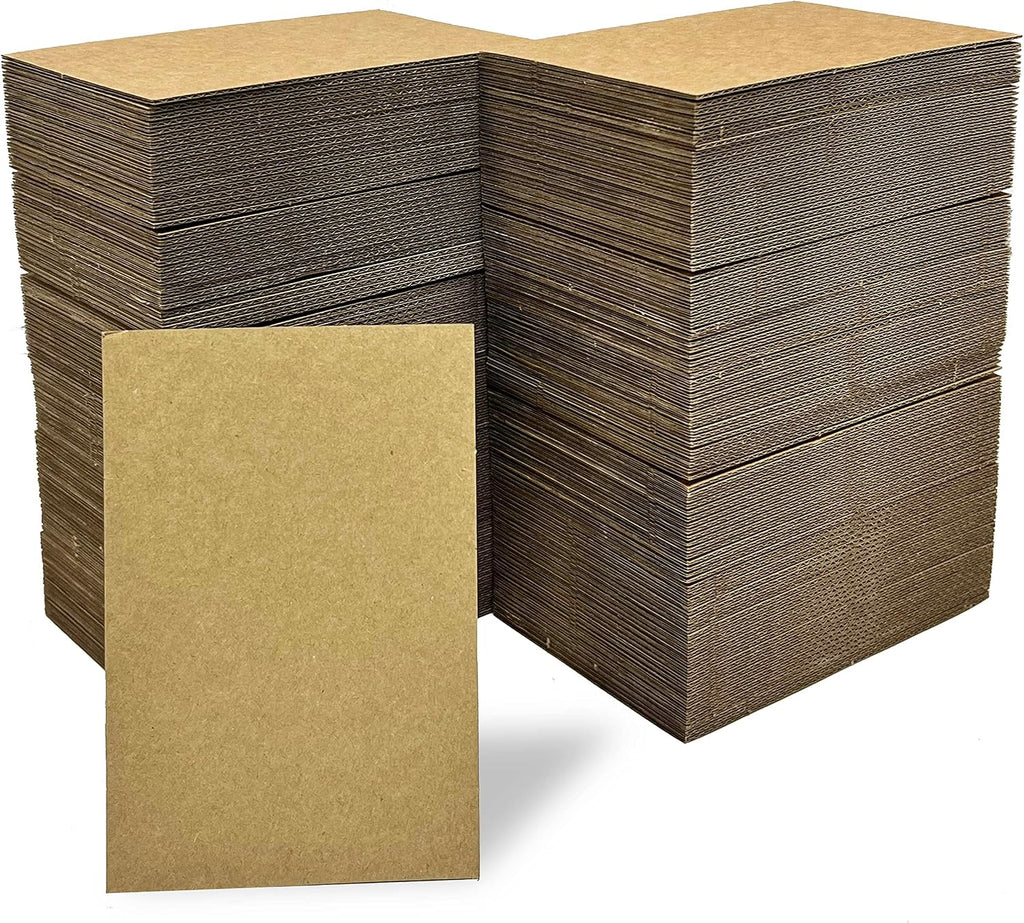 400 Packs 3.5x4.5 Inch Corrugated Cardboard Sheets