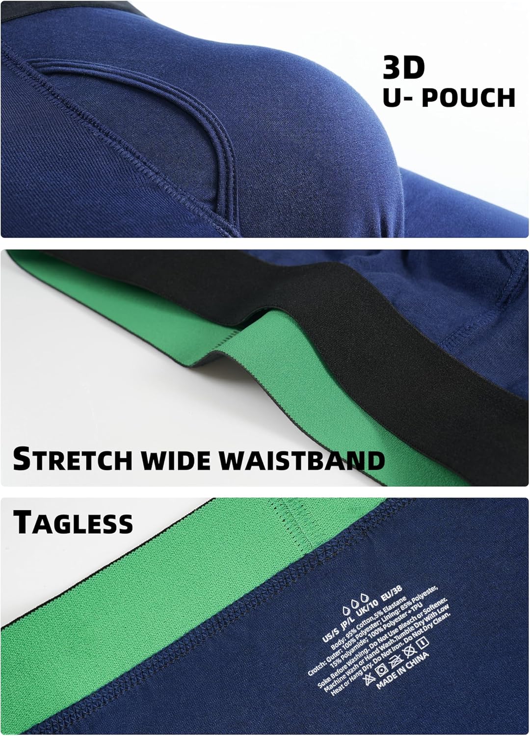 Washable Incontinence Underwear for Men 80ml Absorbency 5 Pack