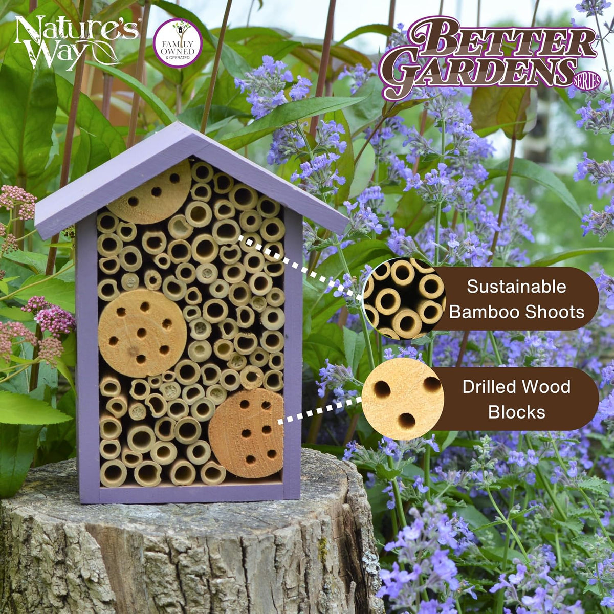 Bird Products PWH1-B Purple Bee House
