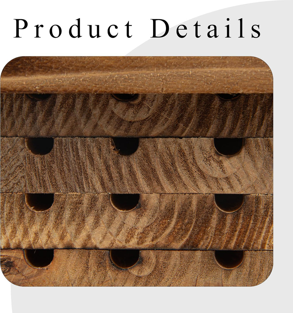 Bee Houses for The Garden Insect Bee Hotel Carpenter Wood Bee House of Outside Box