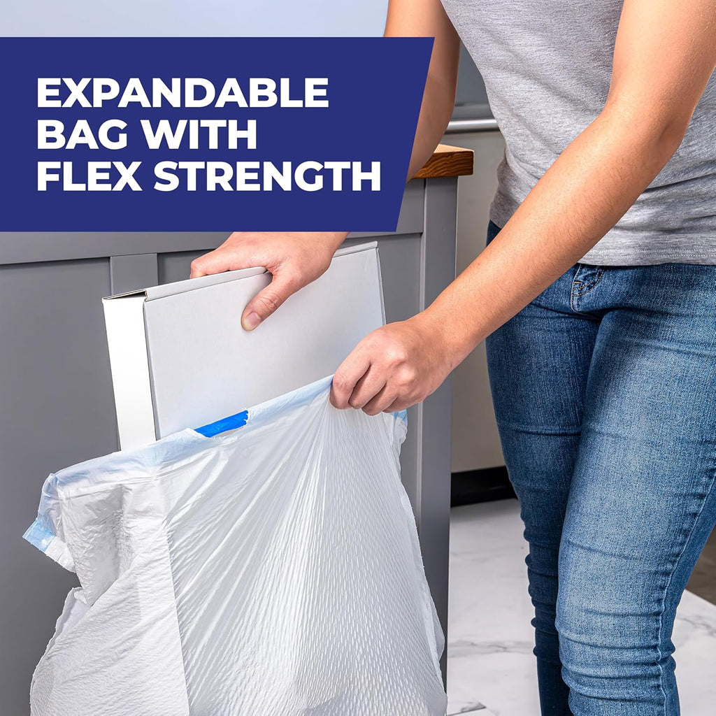 Ultra Strong 13 Gallon Trash Bags, Tall Kitchen Trash Bags 13 Gallon Size, Resist Leaks, Punctures, and Rips