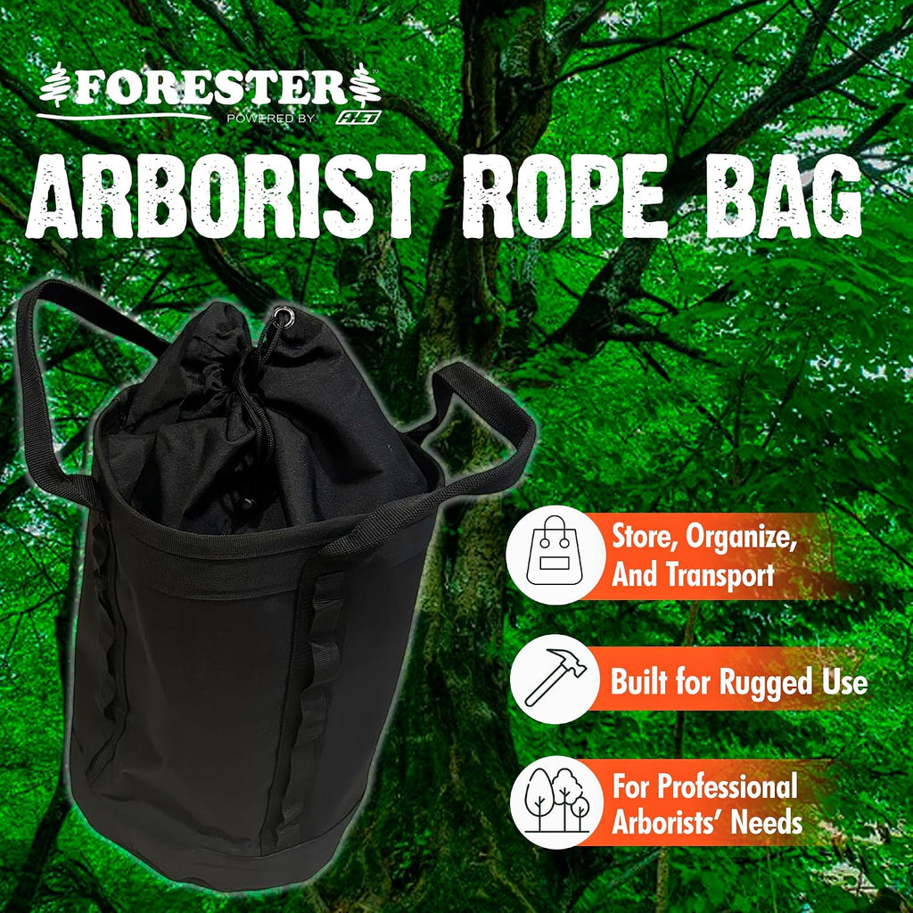 Large Arborist Rope Bag - Bucket Style Storage Bag | Arborist Equipment | Tree Climbing Gear | Heavy Duty Nylon Gear
