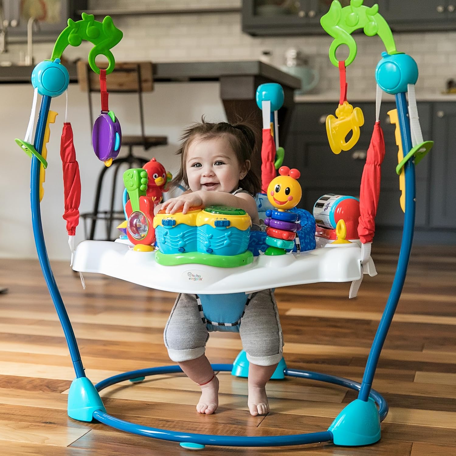 Neighborhood Symphony Activity Baby Jumper Activity Center, Infant Entertainer with Lights and Melodies, Age 6 Months