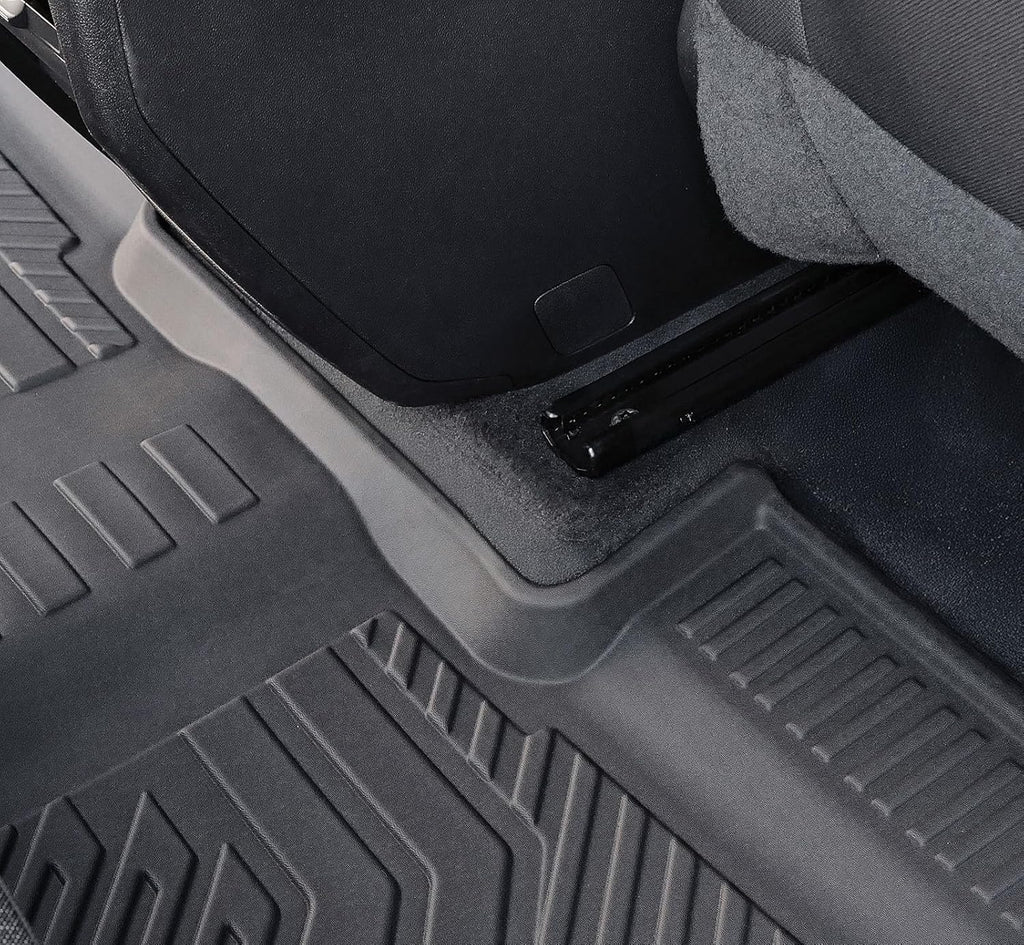 Floor Mats Set for 2024-2026 Chevy Traverse & GMC Acadia & 2025-2026 Buick Enclave, with 2nd Row Kick Mats, Only for