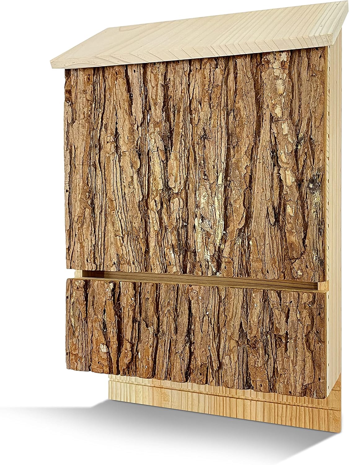 Bat Houses for Outdoors for Tree, Real Bark, 2 Chamber