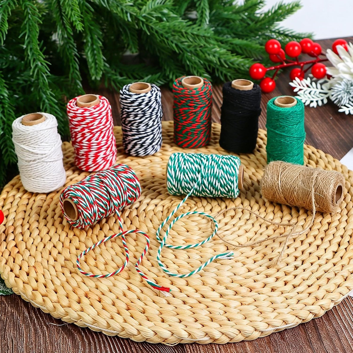 9 Rolls Cotton Twine Bakers Twine Colorful Butchers String Ribbon