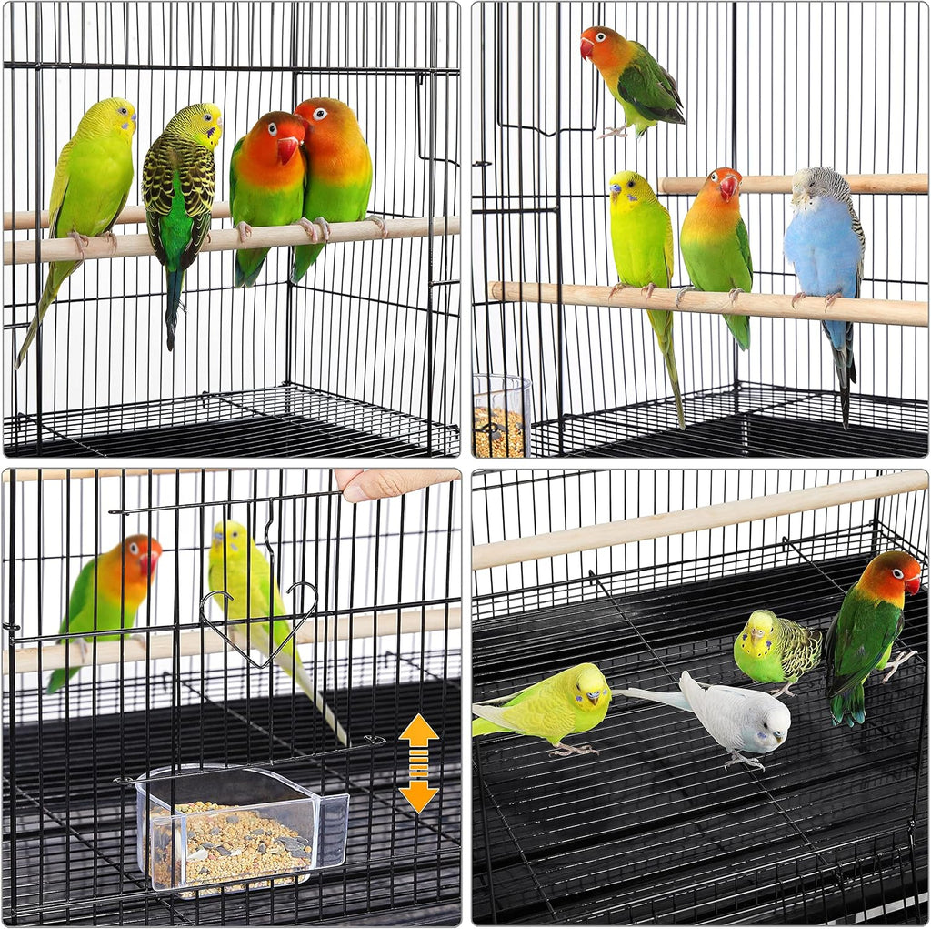47-inch Rolling Breeding Flight Bird Cages for Parakeets Budgies Finches Cockatiels Conures Lovebirds Canaries