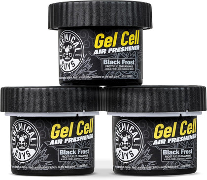 Black Frost Scent Gel Can Air Freshener, Vent Control, 3 Pk