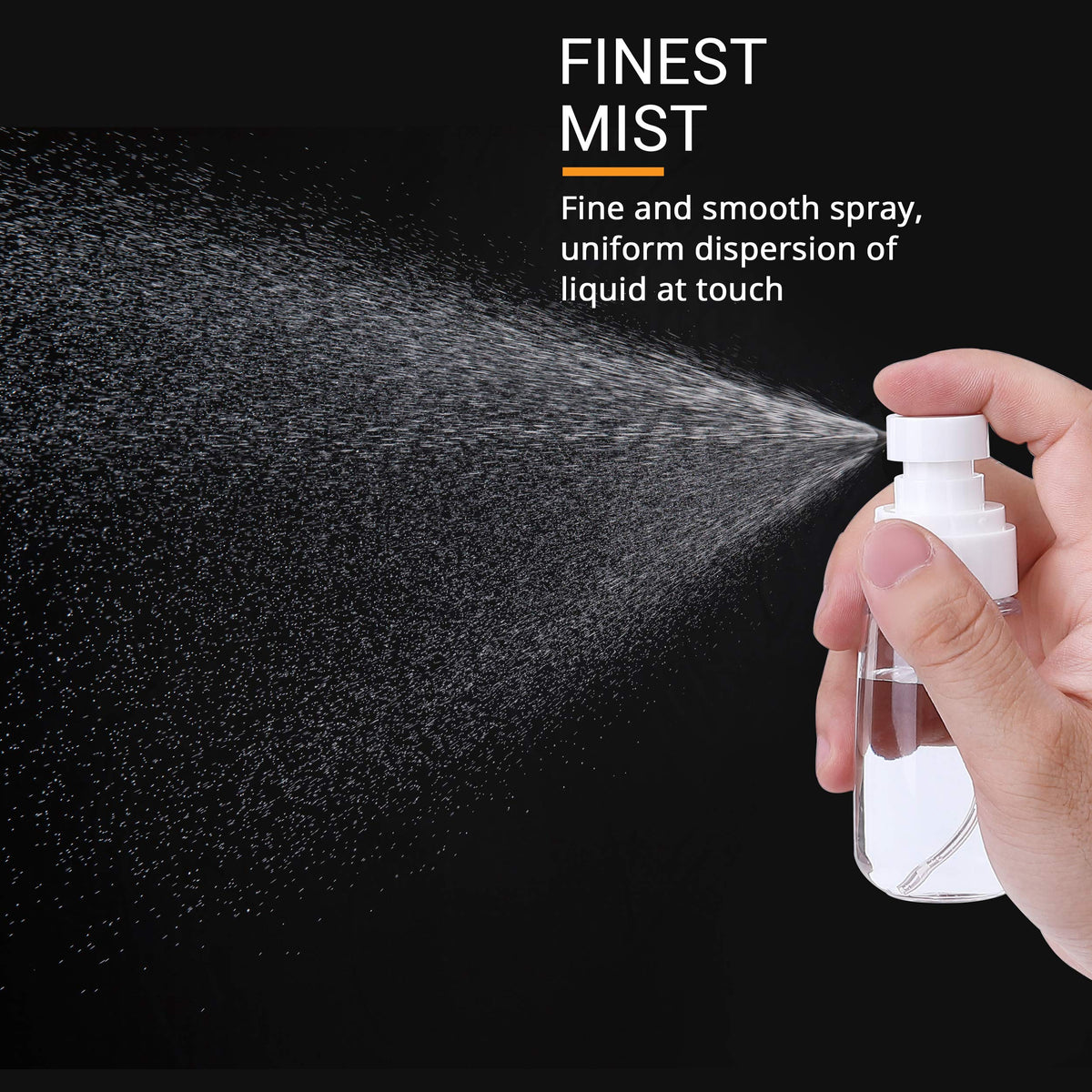 4 Pack Small Travel Spray Bottle Mini Size Mist Bottles 2oz/60ml
