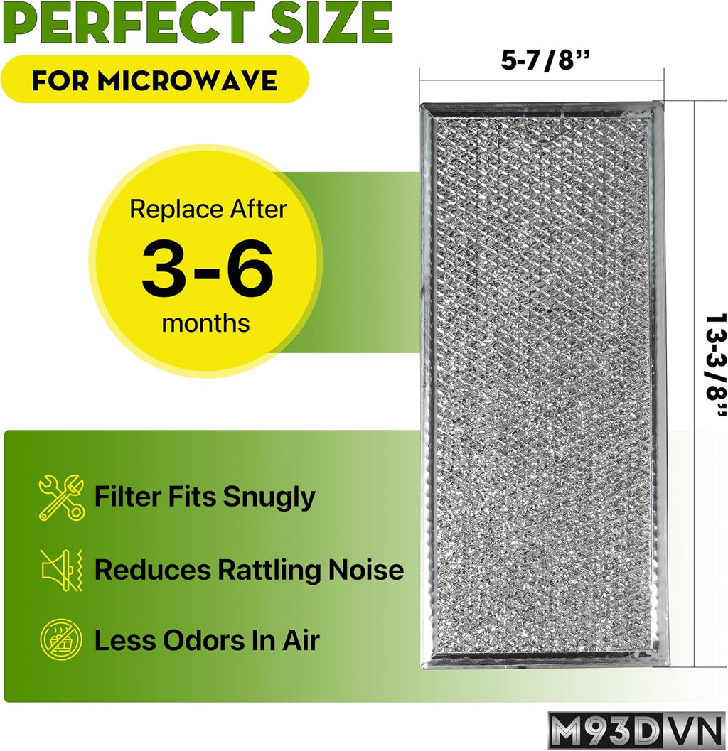AZH 2 Pack Microwave Grease Filters for Samsung ME18H704SFS ME21H706MQS
