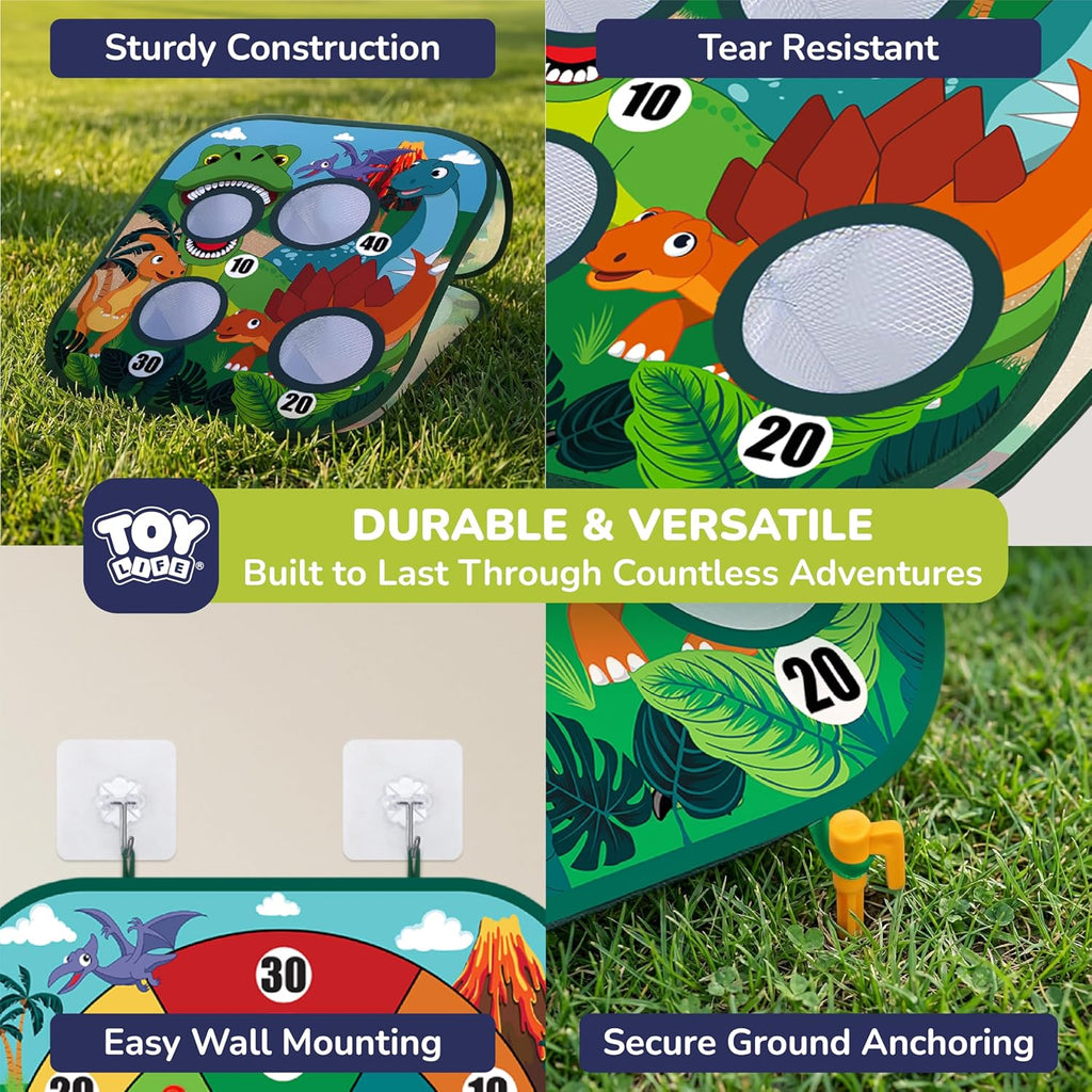 Toddler Outdoor Toys for Kids Ages 4-8, Bean Bag Toss, Outside Yard Games for Kids Cornhole, Indoor Lawn Backyard