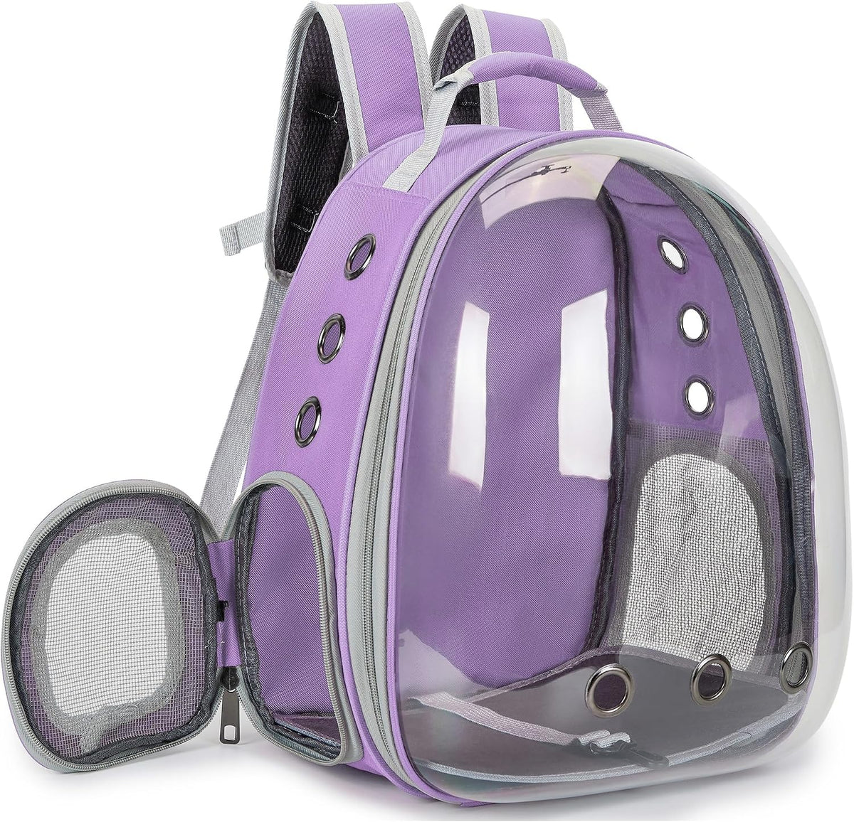 Cat Backpack Carrier Bubble Carrying Bag (Purple)