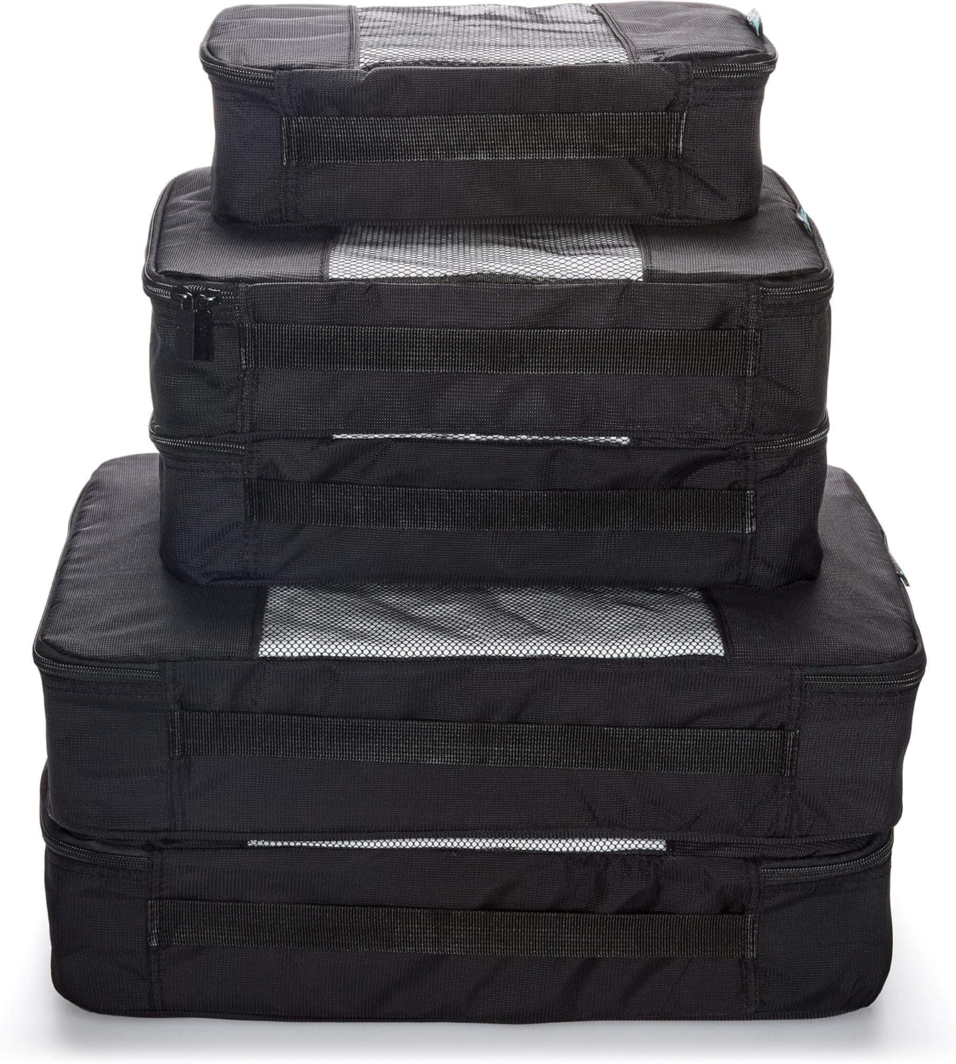 Travel Wise Packing Cubes for Travel - 5 Piece Set with Pattern Design, Lightweight Ripstop Nylon Luggage Organizers