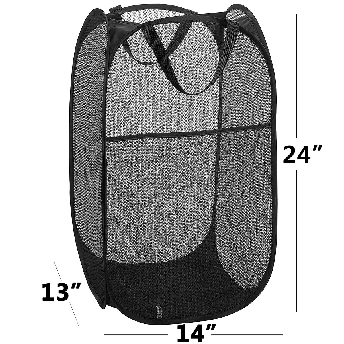 2 pop-up Laundry Hamper，Foldable mesh Laundry Baskets (Each with 2 Reinforced Handles)…