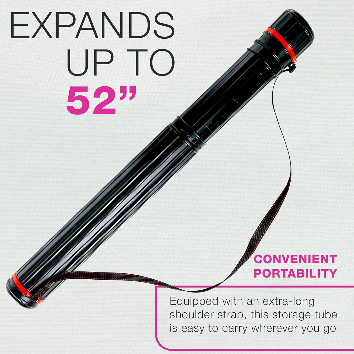 Poster Tube - Telescoping Adjustable, 4" Diameter