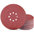 9 inch Sanding Discs 100 Grit 8 Holes Hook and Loop Sandpaper for Drywall Sander 60Pack