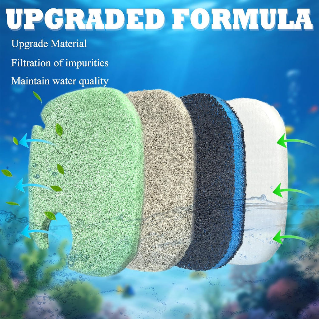 16Pcs Canister Filter Pad for AMOSIJOY 172/225/265GPH Aquarium Filter