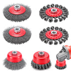 6 Pack Angle Grinder Wire Wheel, Wire Wheel Brush for 4-1/2" Angle Grinder