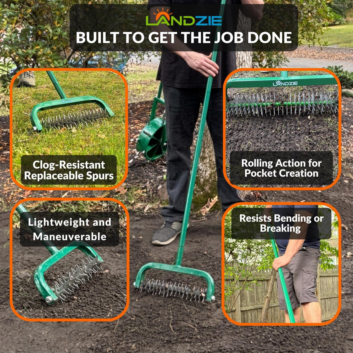 Overseeder Tool, Rotary Cultivator for Grass Seed