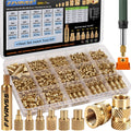 600+7Pcs Brass Threaded Inserts M2 M2.5 M3 M4 M5 M6 for 3D Printing
