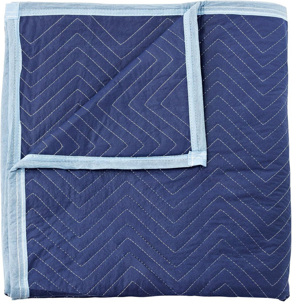 12 Moving & Packing Blankets - Deluxe Pro - 80" x 72" (40 lb/dz weight) - Professional Quilted Shipping Furniture