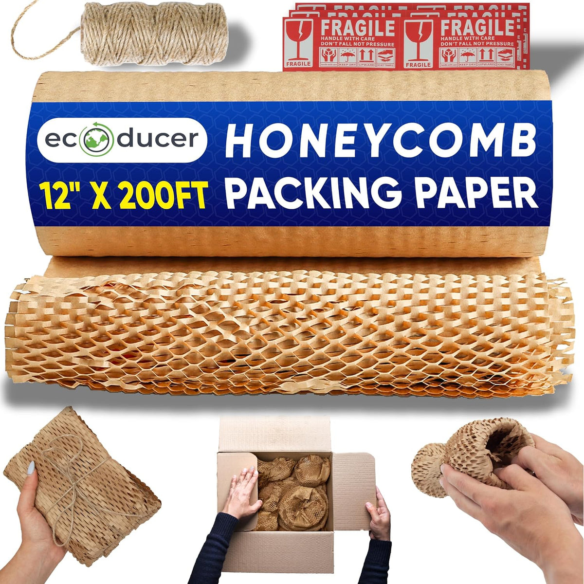 Honeycomb Packing Paper | Bubble Plastic Wrap Alternative | Moving Supplies